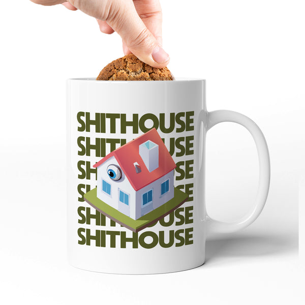 Rude Swear Word Printed Mug Design - SH*THOUSE (3 Colours)