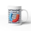 Rude Swear Word Printed Mug Design - SH*TMAGNET (3 Colours)