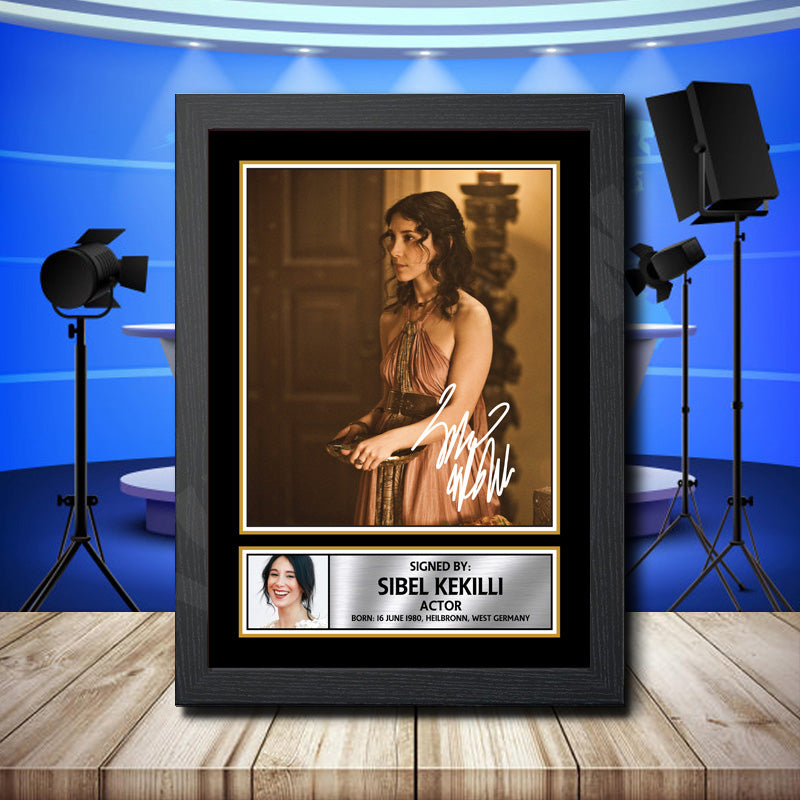 Sibel Kekilli Printed Signature Television Star Poster Print Framed Wall Art Gift – Sibel Kekilli Printed Signature Television Star Poster Print