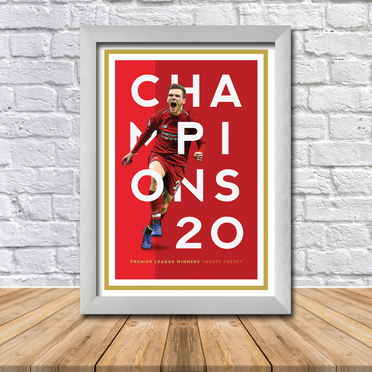 Champions of England Liverpool Robertson Mane Poster Print 2020