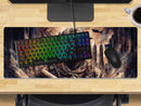 Extra Large Gaming Mouse Mat (800mm x 300mm) - Skull Soldier