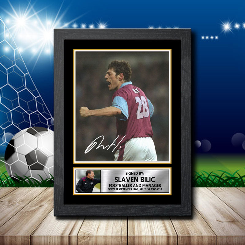 Slaven Bilic 1 Printed Signature Footballers Star Poster Print Framed Wall Art Gift – Slaven Bilic 1 Printed Signature Footballers Star Poster Print