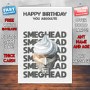 Rude Swear Word Birthday Card Design - SM*GHEAD