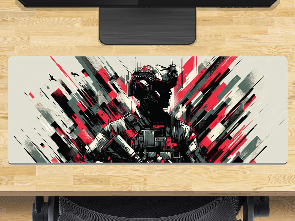 Extra Large Gaming Mouse Mat 800mm x 300mm - Soldier 6