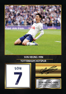 Son Heung-Min Tottenham Hotspur Signed Poster Print – Spurs Football Wall Art – Printed Autograph Soccer Memorabilia – Son Heung-Min Fan Gift Decor