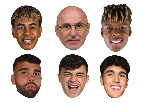 Spain Football Stars Face Mask Multipack