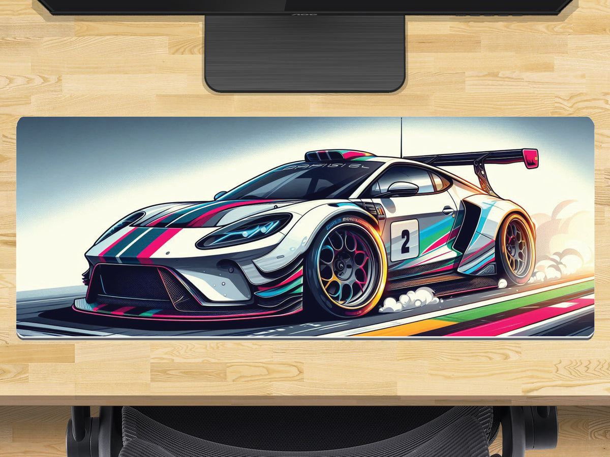 Extra Large Gaming Mouse Mat (800mm x 300mm) - Speed Racer 2 – Extra Large Gaming Mouse Mat 800mm x 300mm - Speed Racer 2