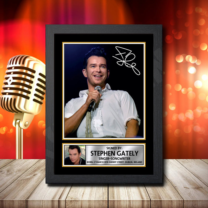 Stephen Gately 2 – Printed Signature Music Star Print – Stephen Gately 2