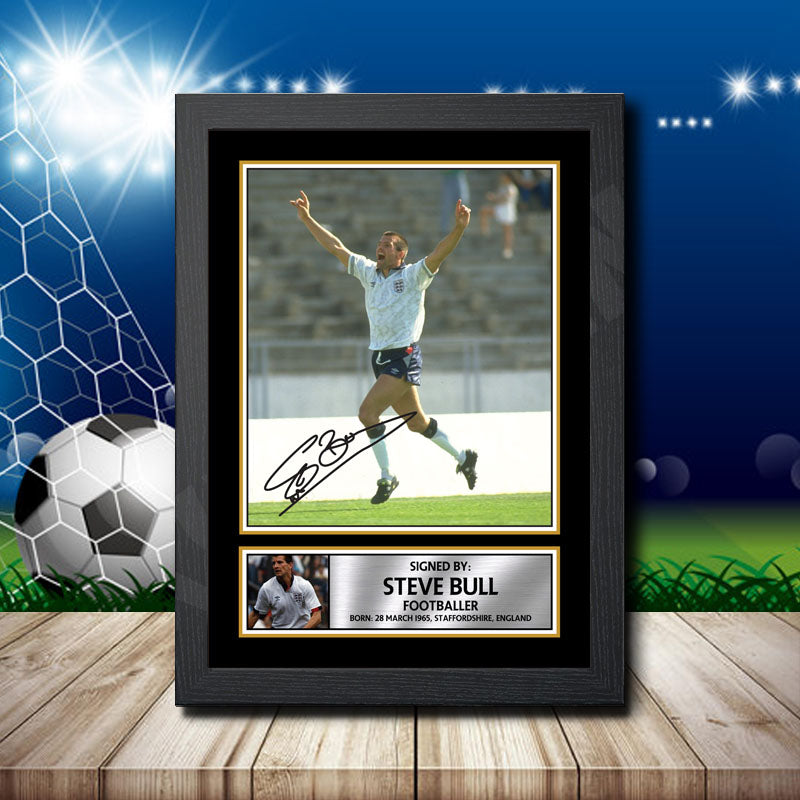 Steve Bull 2 Printed Signature Footballers Star Poster Print Framed Wall Art Gift – Steve Bull 2 Printed Signature Footballers Star Poster Print