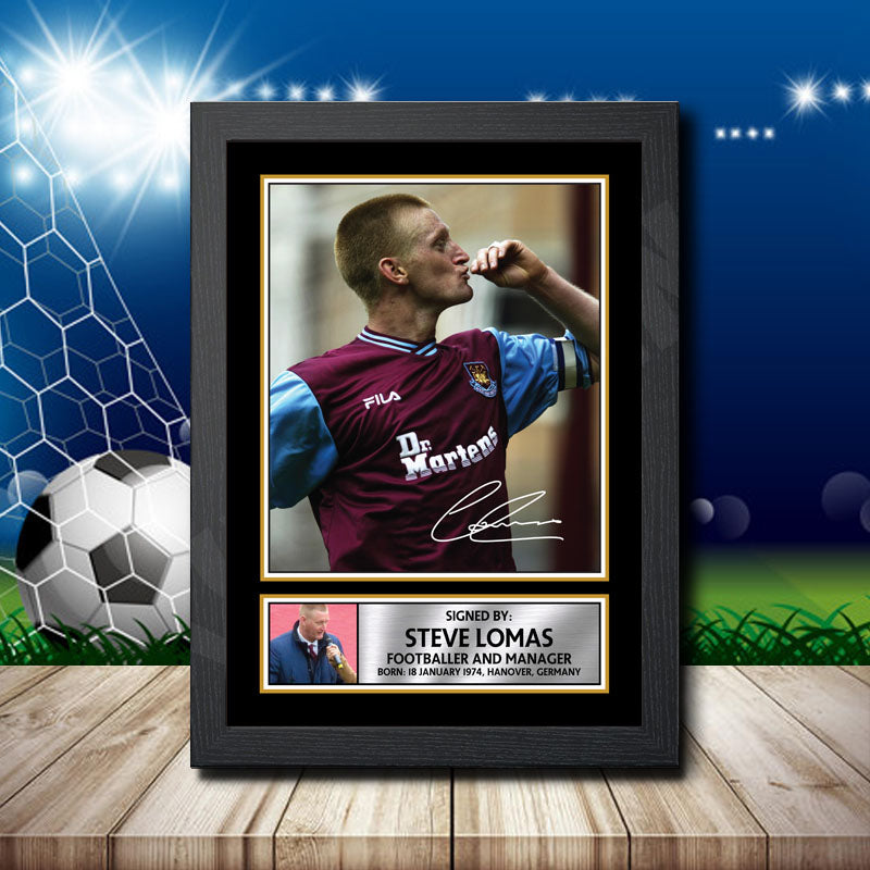 Steve Lomas 1 Printed Signature Footballers Star Poster Print Framed Wall Art Gift – Steve Lomas 1 Printed Signature Footballers Star Poster Print