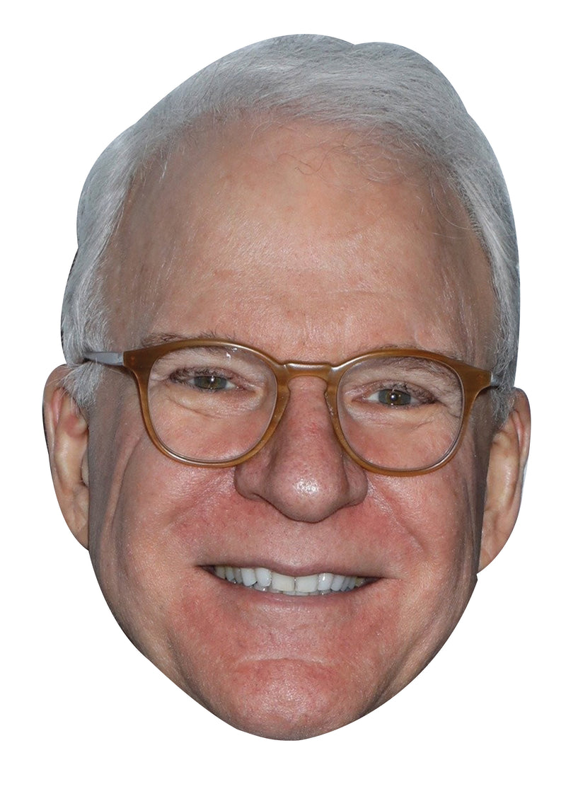 Steve Martin Celebrity Face Mask Fancy Dress Cardboard Costume Mask