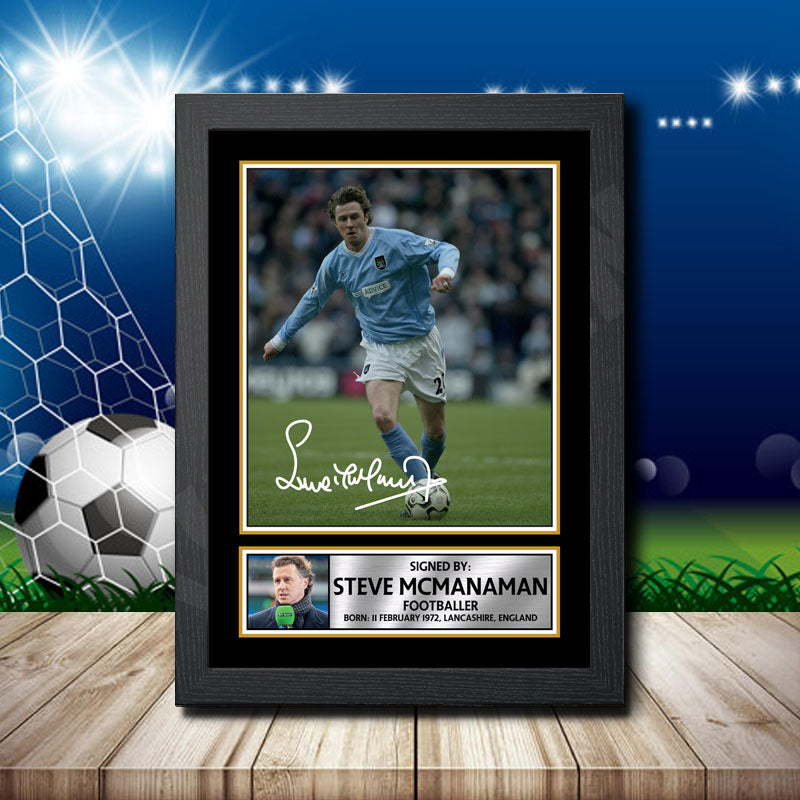 Steve Mcmanaman 2 Printed Signature Footballers Star Poster Print Framed Wall Art Gift – Steve Mcmanaman 2 Printed Signature Footballers Star Poster Print