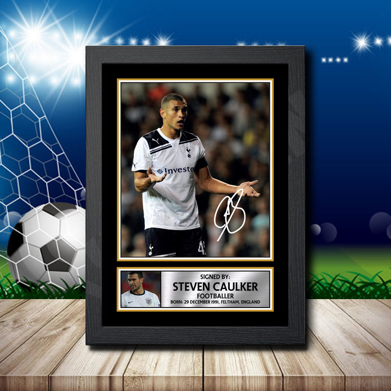 Steven Caulker 2 Printed Signature Footballers Star Poster Print Framed Wall Art Gift – Steven Caulker 2 Printed Signature Footballers Star Poster Print