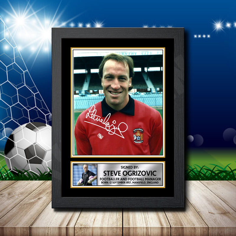 Steve Ogrizovic 2 Printed Signature Footballers Star Poster Print Framed Wall Art Gift – Steve Ogrizovic 2 Printed Signature Footballers Star Poster Print