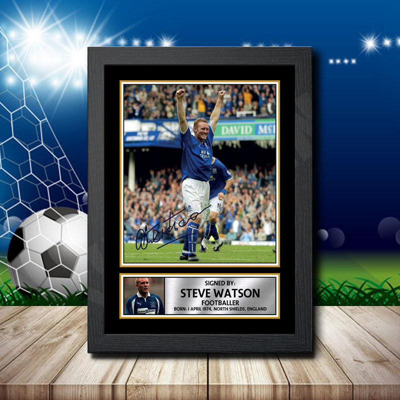 Steve Watson 2 Printed Signature Footballers Star Poster Print Framed Wall Art Gift – Steve Watson 2 Printed Signature Footballers Star Poster Print