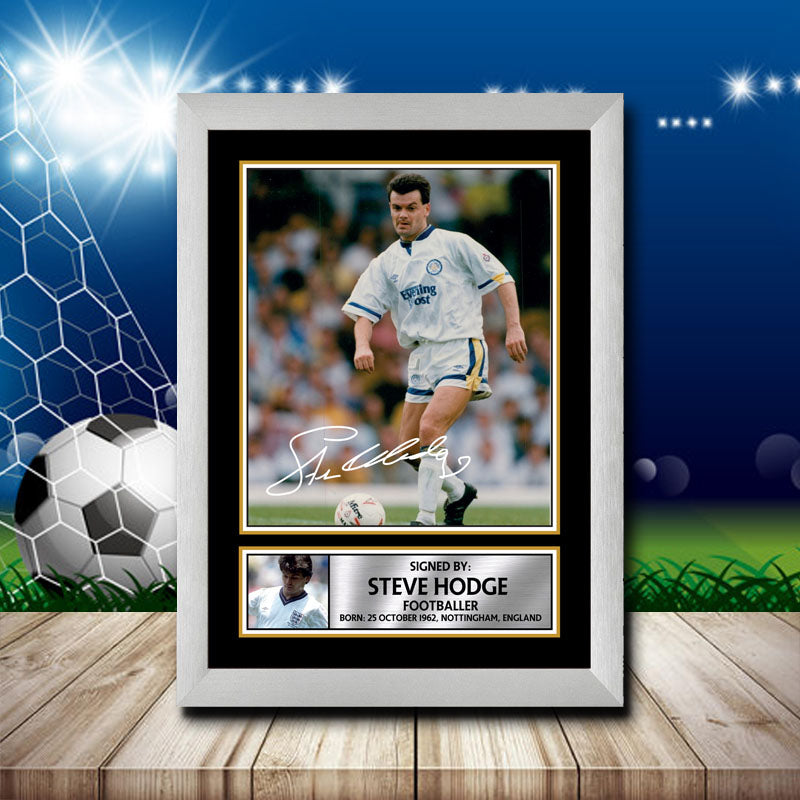 Steve Hodge Printed Signature Footballers Star Poster Print Framed Wall Art Gift – Steve Hodge Printed Signature Footballers Star Poster Print
