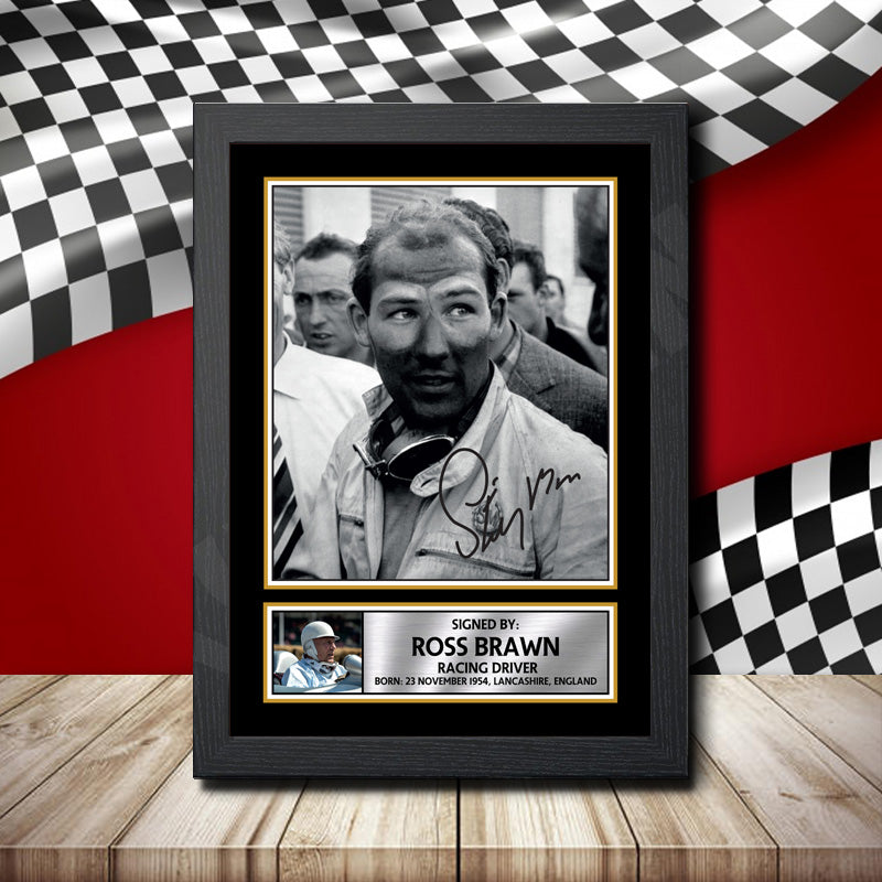 Stirling Moss Printed Signature Motorsport Star Poster Print Framed Wall Art Gift – Stirling Moss Printed Signature Motorsport Star Poster Print