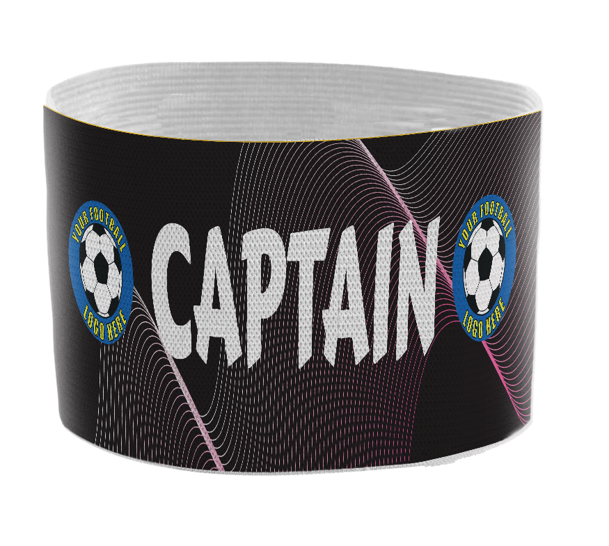 Custom Captain's Armband - Design 10 (Black) – Custom Captain's Armband - Design 10 Black