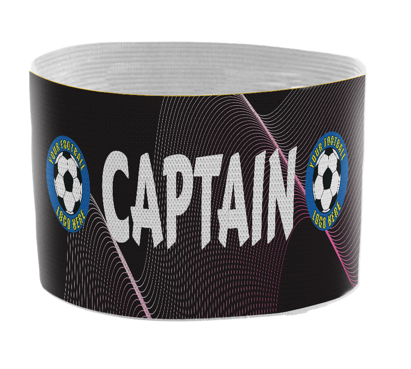 Custom Captain's Armband - Design 10 (Black)