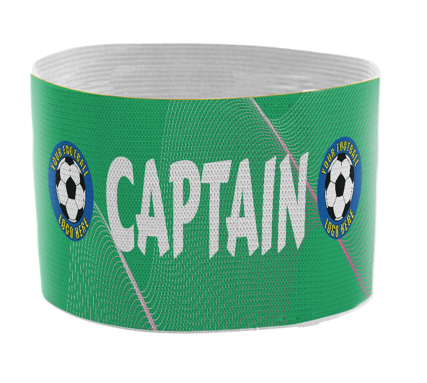 Custom Captain's Armband - Design 10 (Green) – Custom Captain's Armband - Design 10 Green