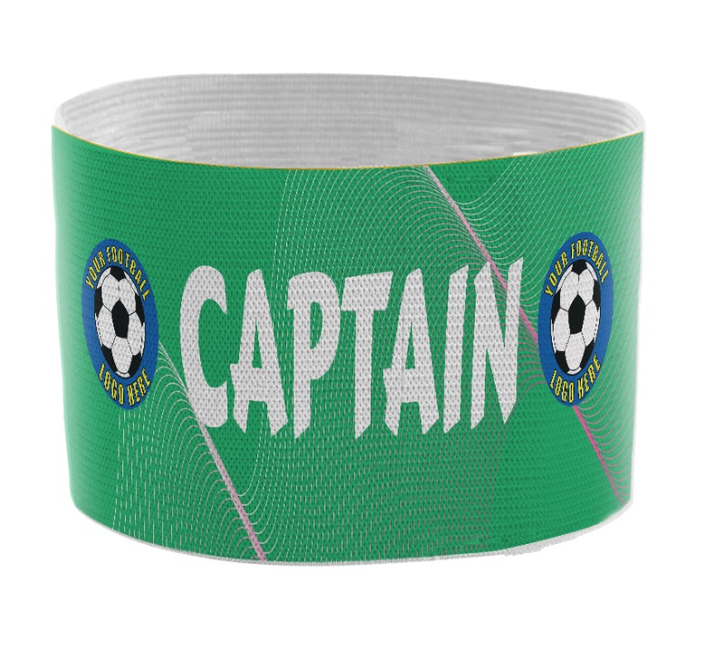 Custom Captain's Armband - Design 10 (Green)