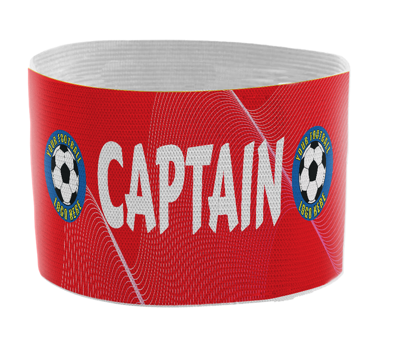 Custom Captain's Armband - Design 10 (Red