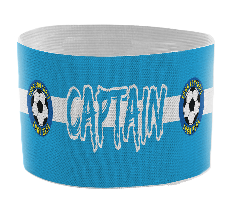 Custom Captain's Armband - Design 1 (Blue)