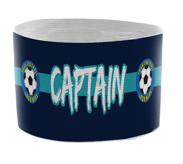 Custom Captain's Armband - Design 1 Seagreen Blue
