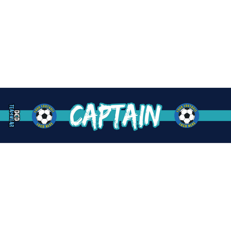 Custom Captain's Armband - Design 1 (Seagreen Blue)