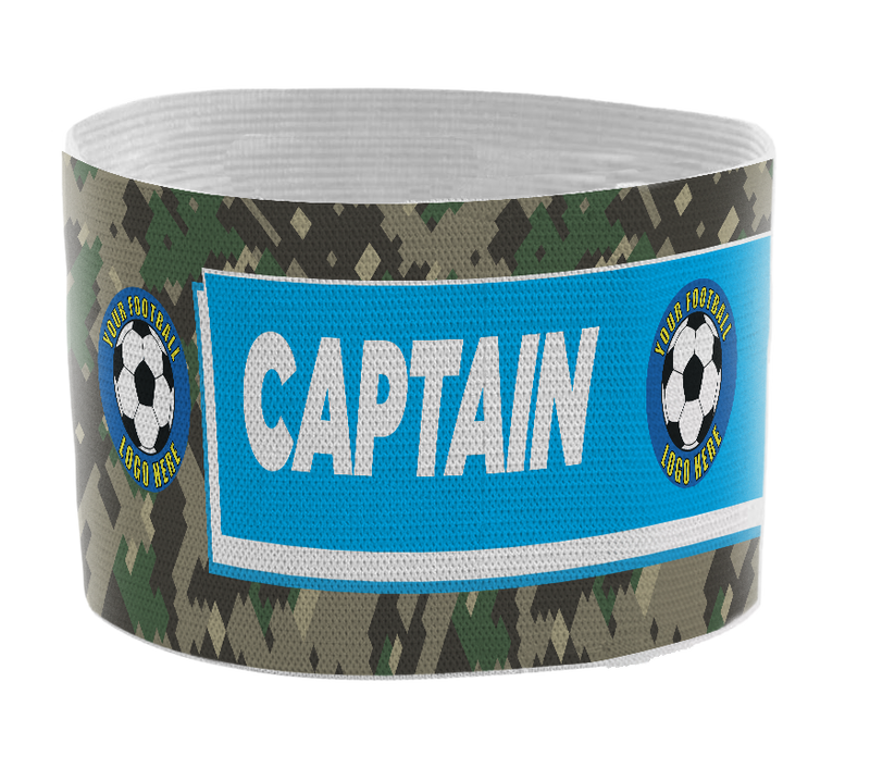 Custom Captain's Armband - Design 2 (Blue)