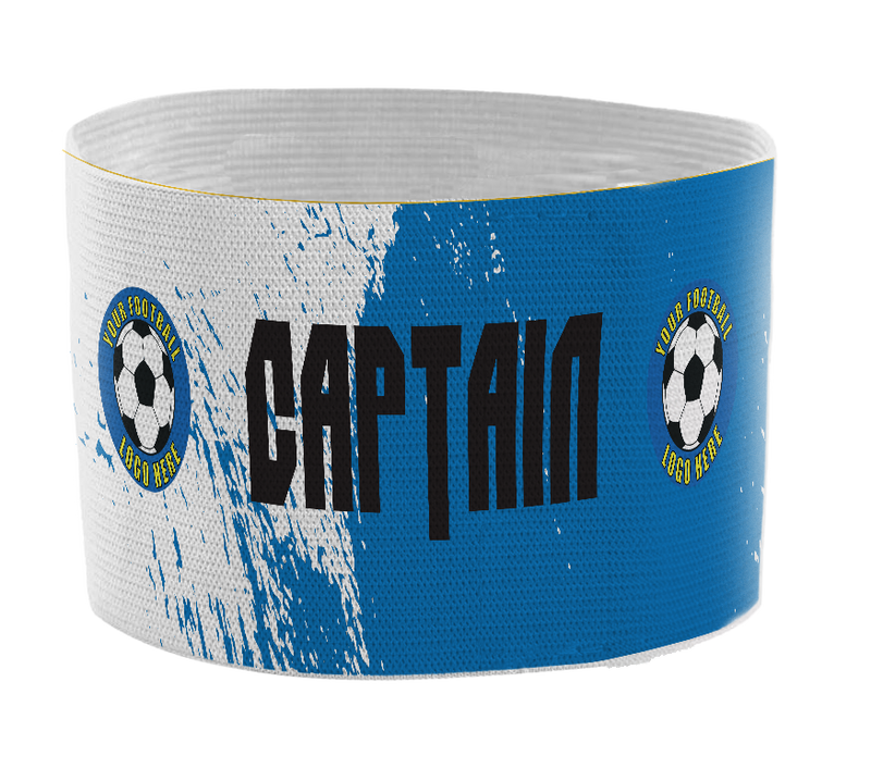 Custom Captain's Armband - Design 4 (Blue)