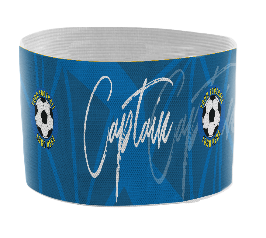 Custom Captain's Armband - Design 5 (Blue) – Custom Captain's Armband - Design 5 Blue