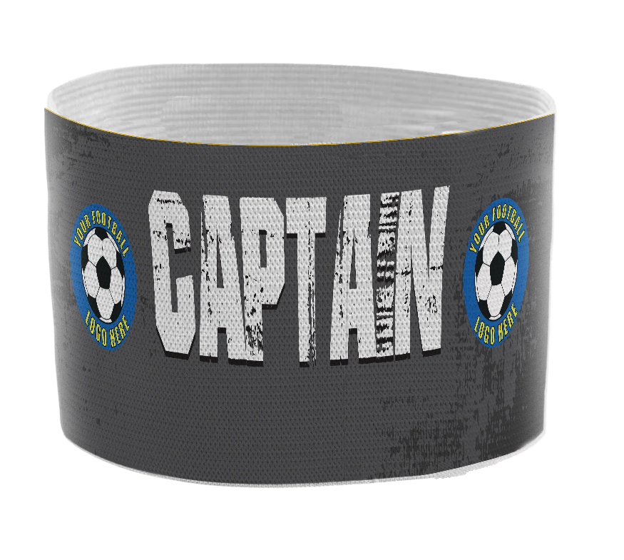Custom Captain's Armband - Design 6 (Grey) – Custom Captain's Armband - Design 6 Grey