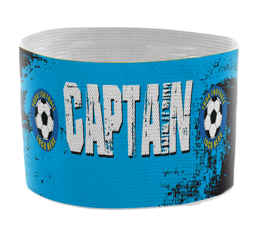 Custom Captain's Armband - Design 6 (Blue) – Custom Captain's Armband - Design 6 Blue