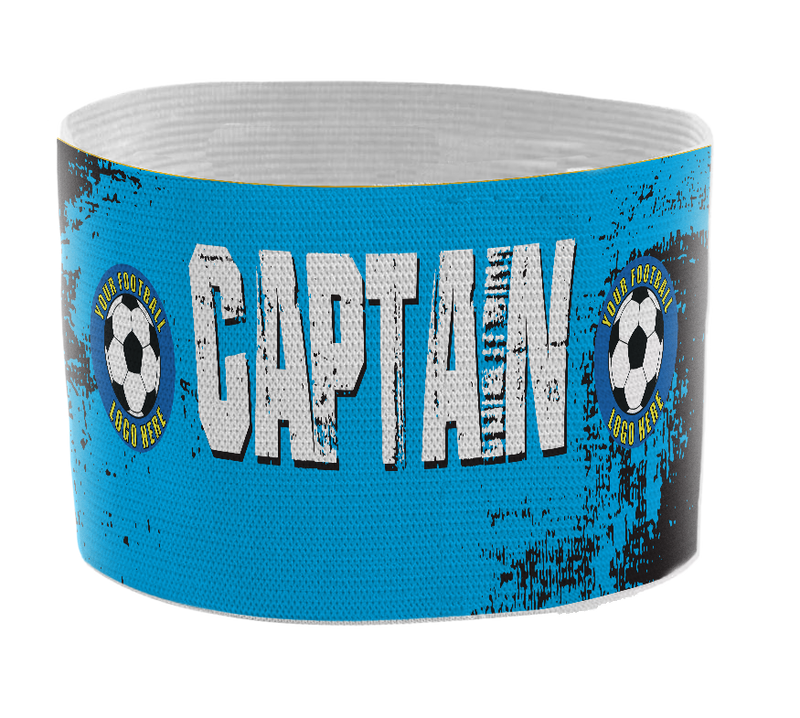 Custom Captain's Armband - Design 6 (Blue)