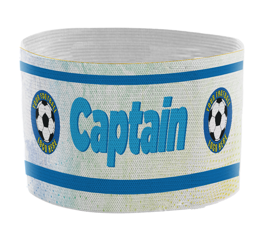 Custom Captain's Armband - Design 7 (Blue) – Custom Captain's Armband - Design 7 Blue