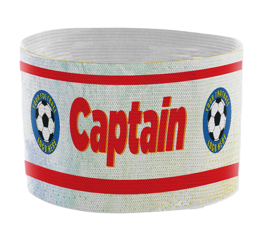 Custom Captain's Armband - Design 7 (Red) – Custom Captain's Armband - Design 7