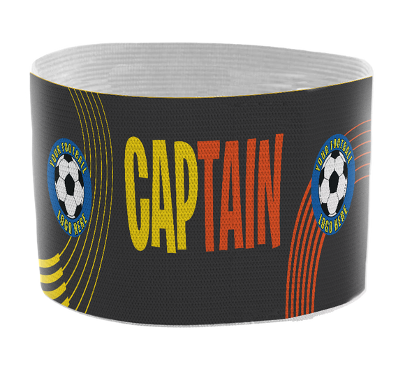 Custom Captain's Armband - Design 8 Red & Yellow