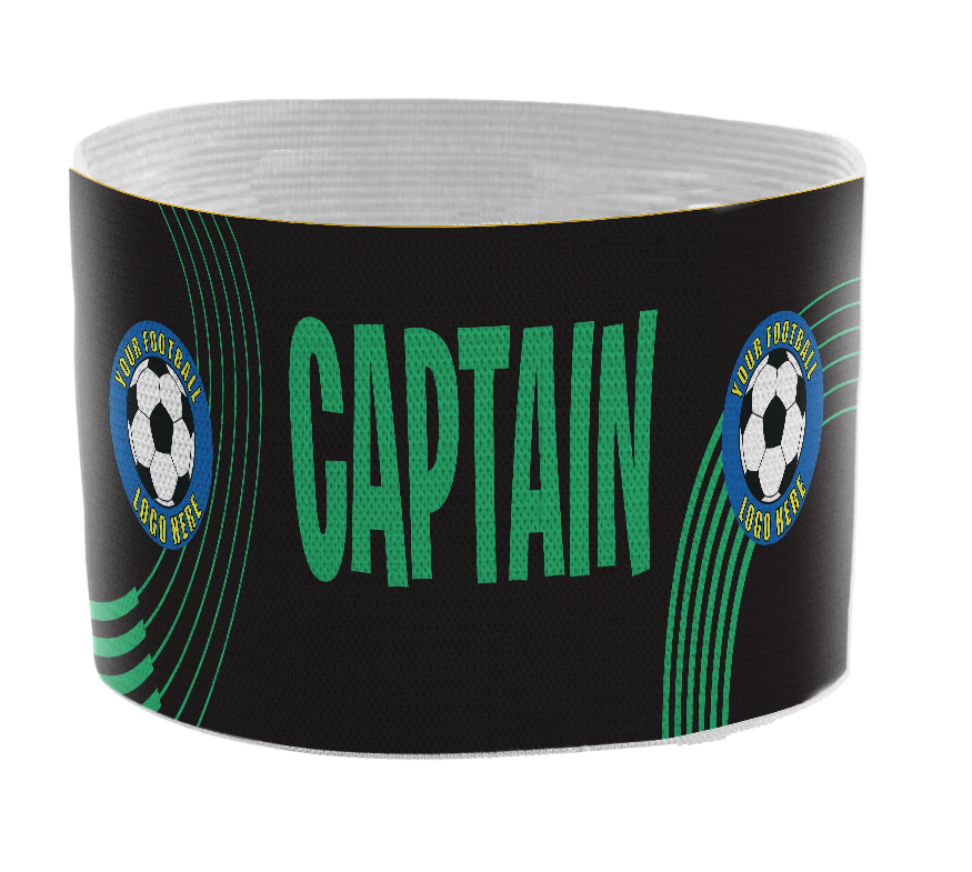 Custom Captain's Armband - Design 8 (Green) – Custom Captain's Armband - Design 8 Green