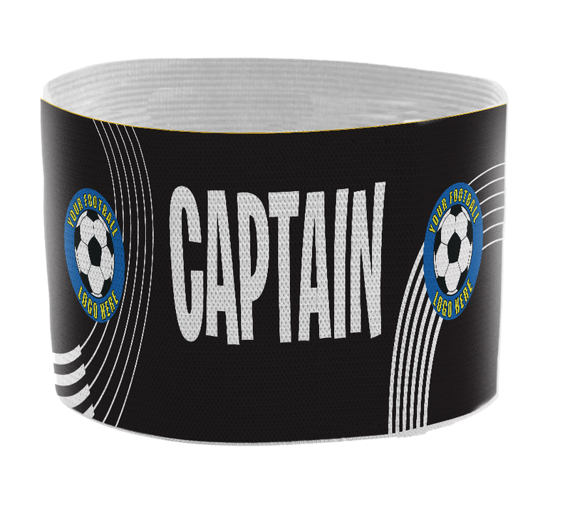 Custom Captain's Armband - Design 8 (White)