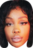 SZA 2023 Music Star Fancy Dress Cardboard Celebrity Party Face Mask