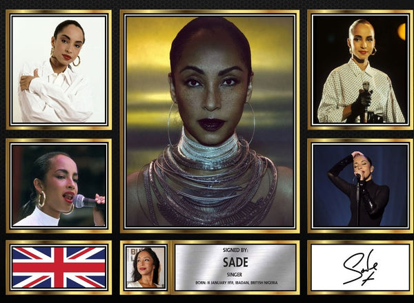 Sade Singers Framed Printed Signature Print – Fan Gift – Wall Art