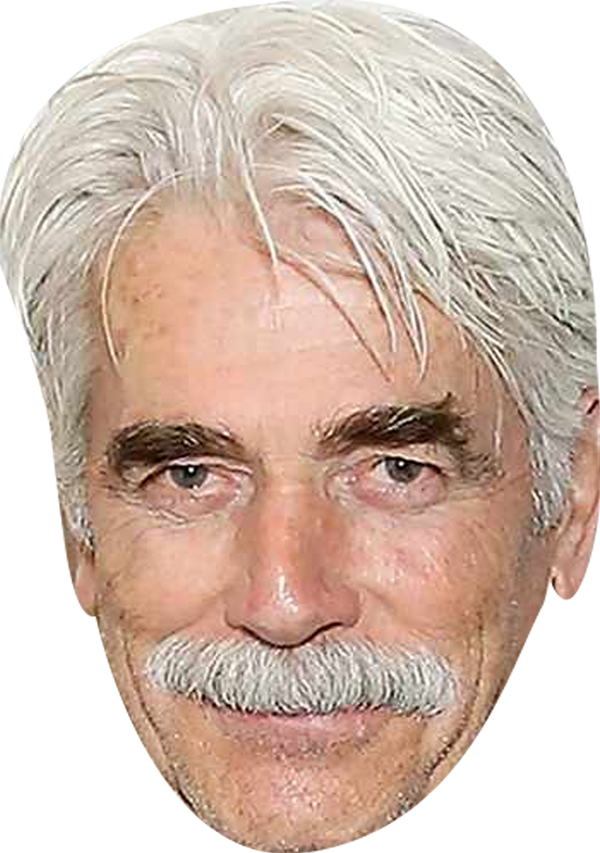 Sam Elliott Celebrity Face Mask Fancy Dress Cardboard Costume Mask