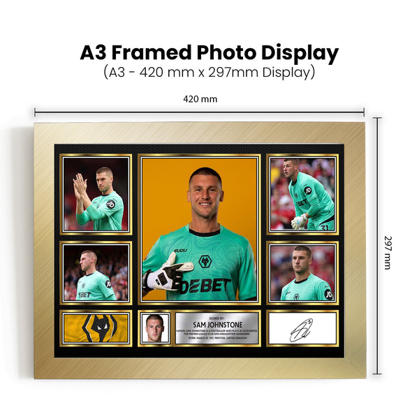 Sam Johnstone Printed Signature Football Poster Print