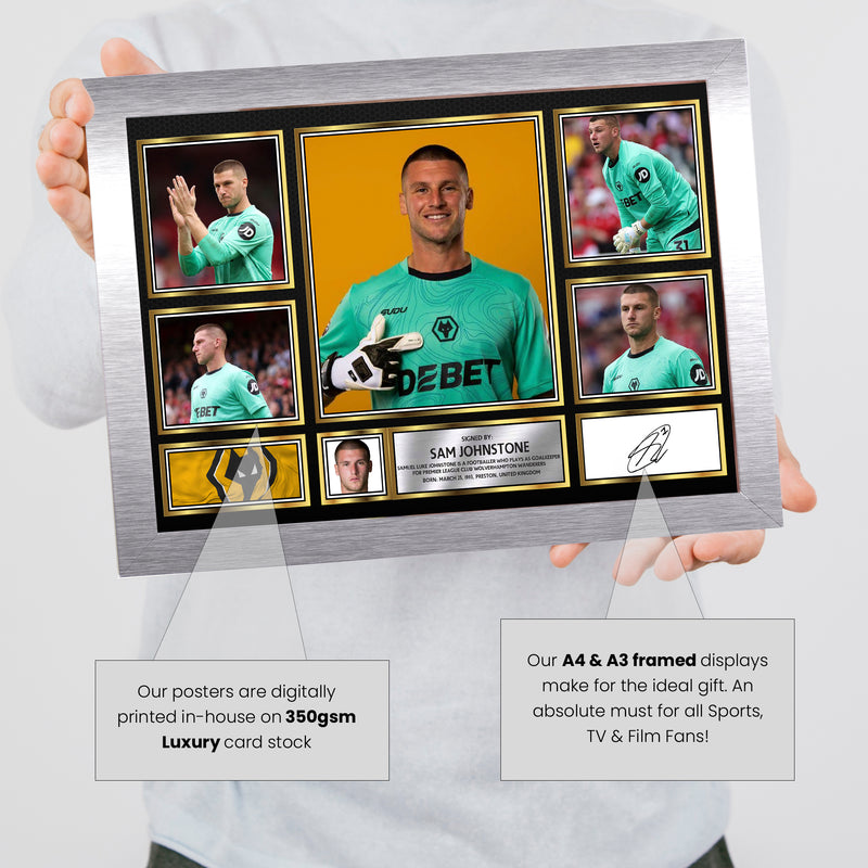 Sam Johnstone Limited Edition Signed Football Poster Print