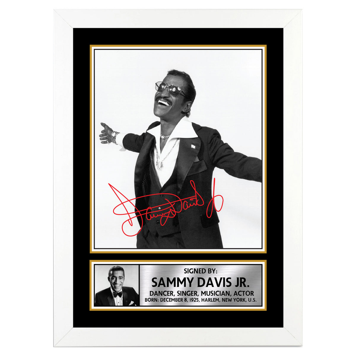 Sammy Davis 2 Dancers Printed Signature Poster Print Gift
