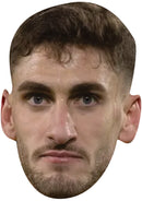 Santiago Bueno Wolves Face Mask – Wolverhampton Wanderers Football Player Celebrity Card Mask – Celebrity Mask for Stag Do, Hen Night, Fancy Dress & Costume Parties – Funny Adult Card Mask