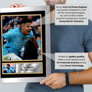 Savinho Signed Autographed Poster Print – Manchester City F.C. & Brazil Star – Dual Image with Career Tribute Plaque – Football Memorabilia Gift