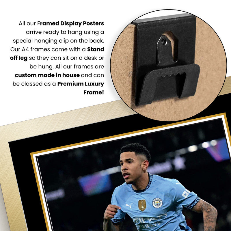 Savinho Signed Autograph Poster Print – Manchester City F.C. – Brazil International Football Memorabilia – Gift for Fans & Collectors