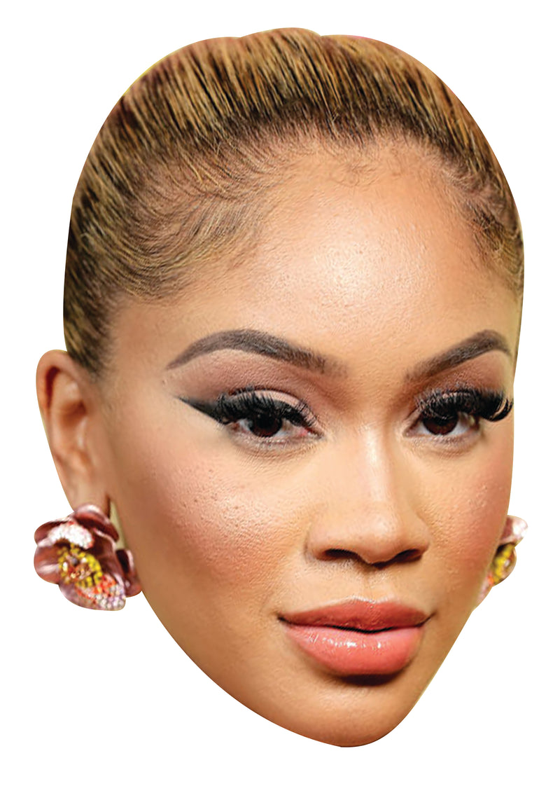 Saweetie Celebrity Face Mask Fancy Dress Cardboard Costume Mask